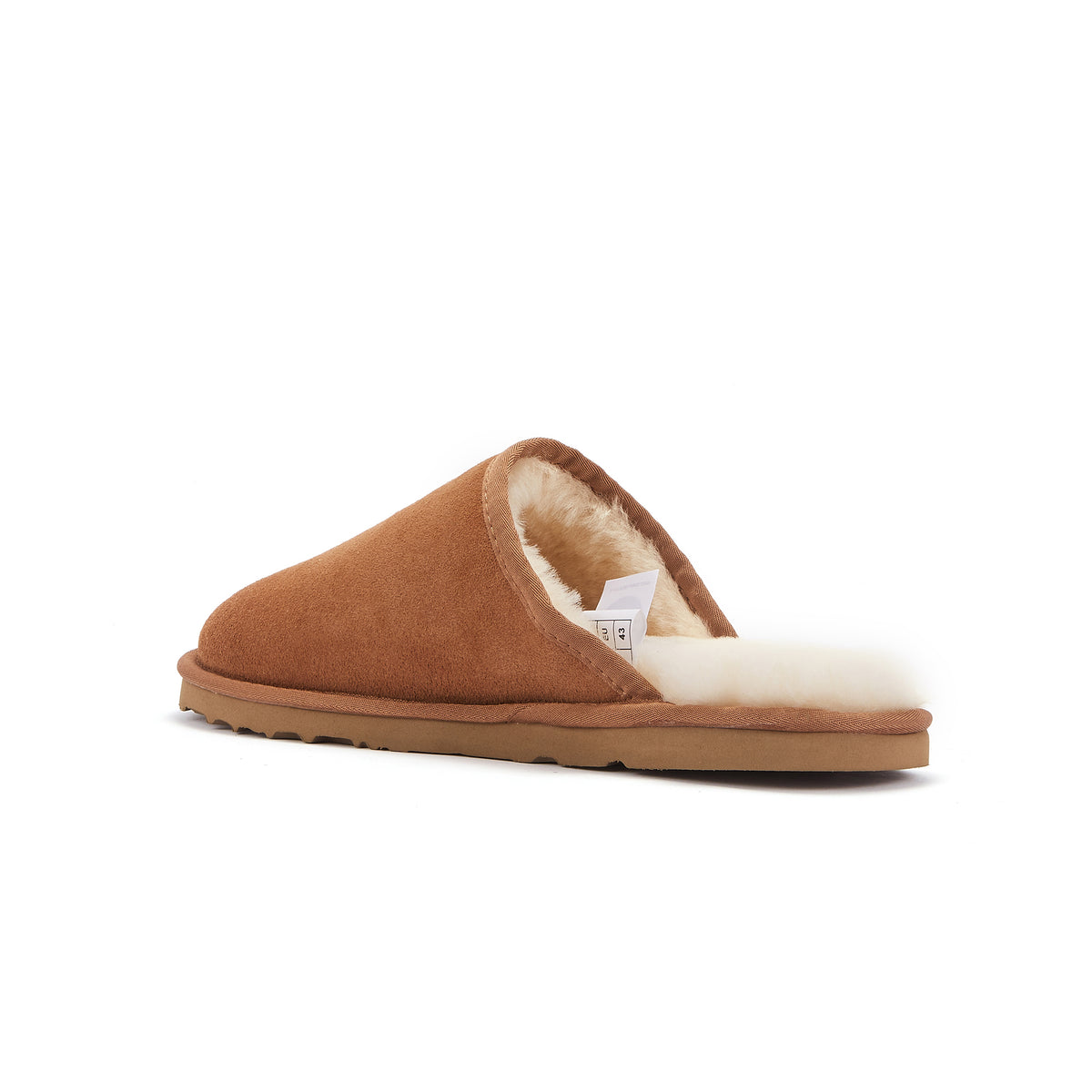 Luxe classic sheepskin mule slipper on an ultra low sole  display picture 3