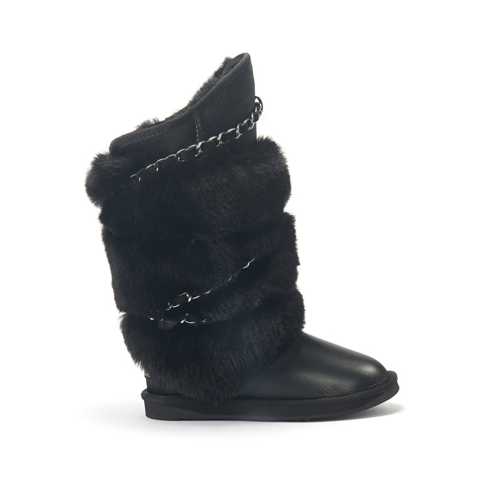 australia luxe ATILLA TALL SATIN BLACK