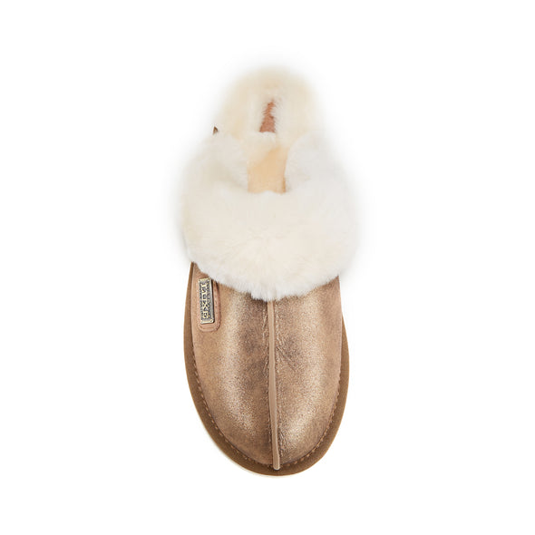 CLOSED MULE ANTIQUE GOLD - Australia Luxe Collective