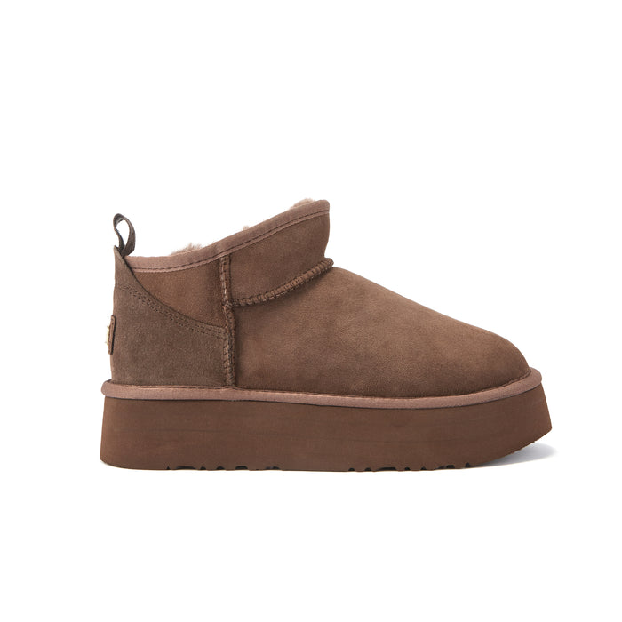 australia luxe COSY ULTRA SHORT PLATFOAM BURNT
