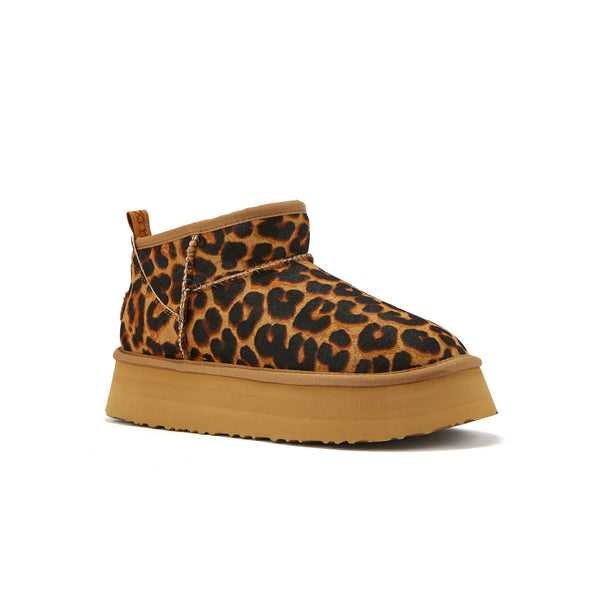 COSY ULTRA SHORT PLATFOAM LEOPARD - Australia Luxe Collective