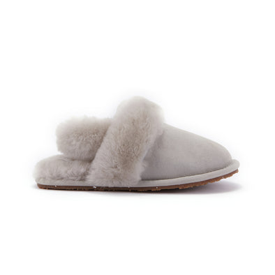 KIDS SLINGBACK MULE ICE GRAY (SHEARLING)