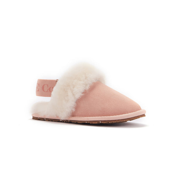 KIDS SLINGBACK MULE ROSE (ELASTIC)