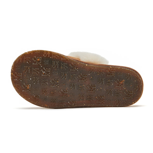 KIDS SLINGBACK MULE CHESTNUT (ELASTIC)