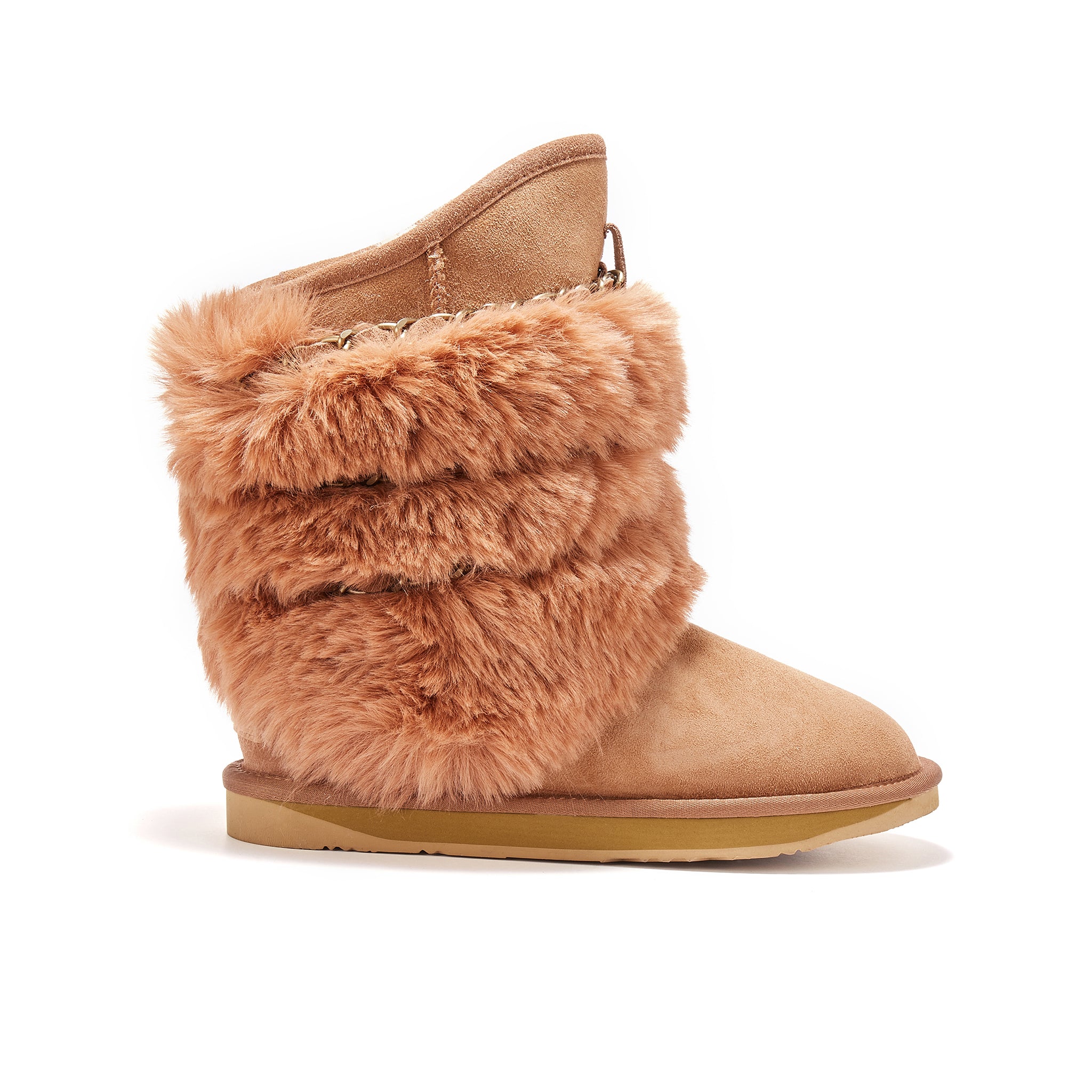 Australia Luxe Collective Cosy Shearling & Suede Tall Boots on SALE